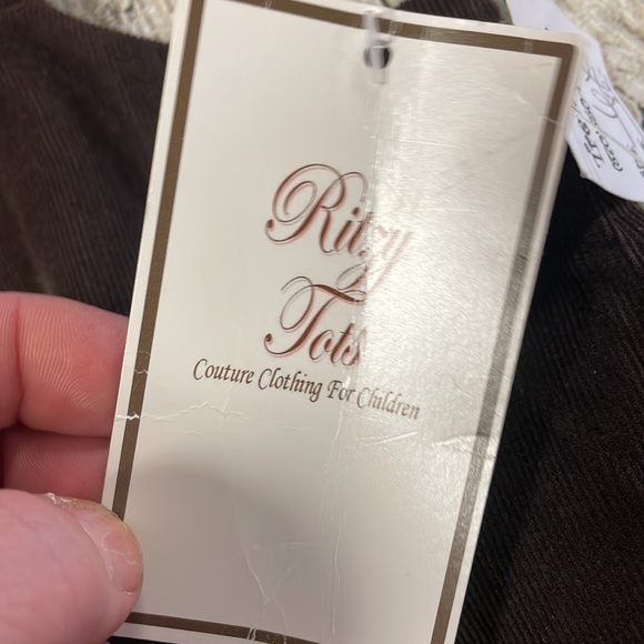 Nwt Ritzy Tots Western Boot Corduroy Dress - Picture 9 of 9